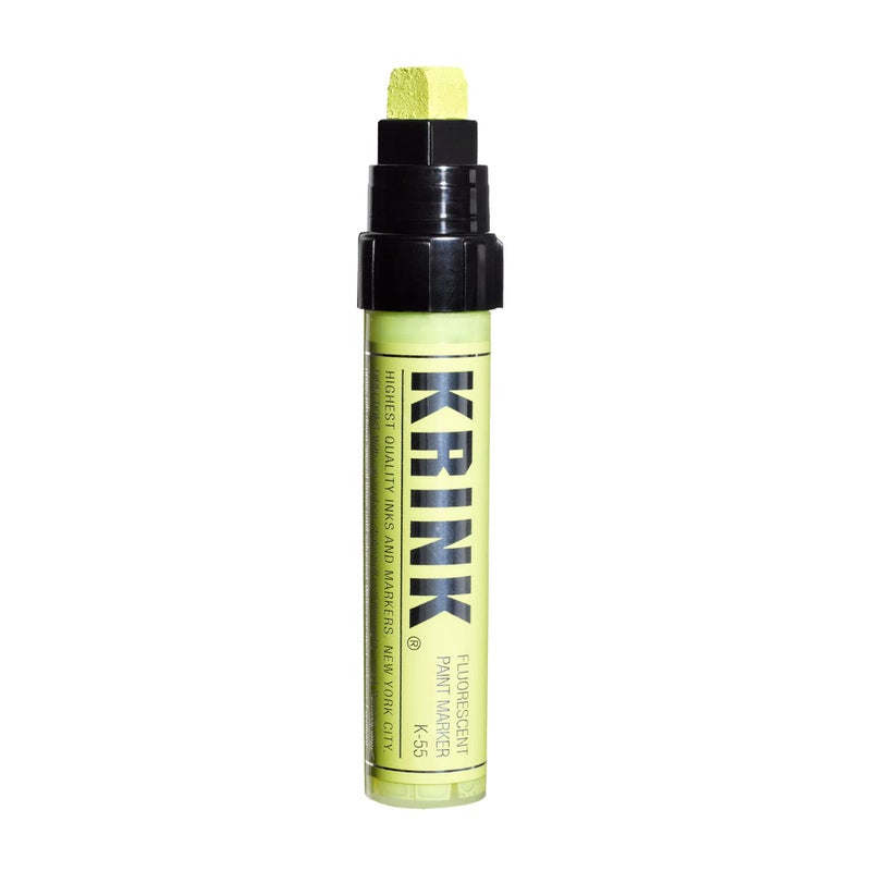 KRINK K55 Fluorescent Waterbased 30ml Marker - Yellow - Image 1